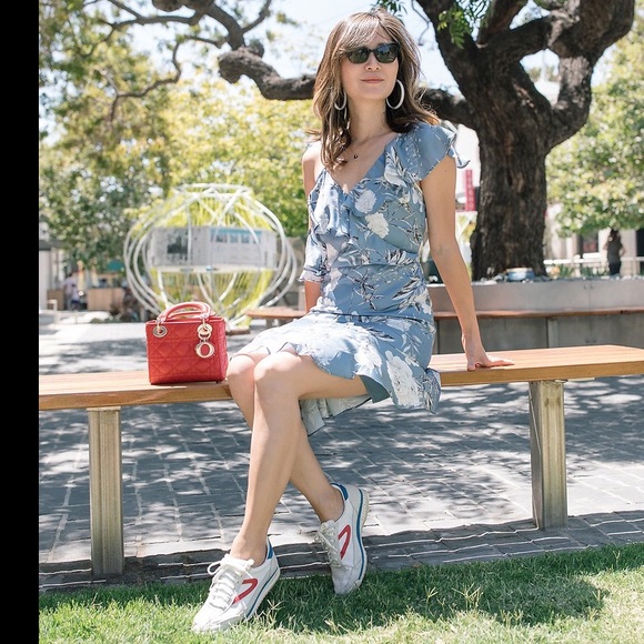 Lucy Paris Emely Asymmetric Floral Print Dress - Picture 4 of 5